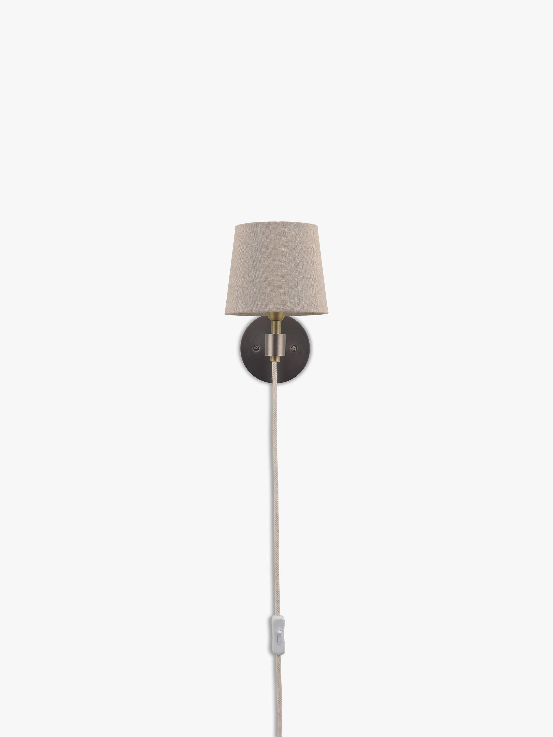 John Lewis Ansel antique pewter wall light - British product