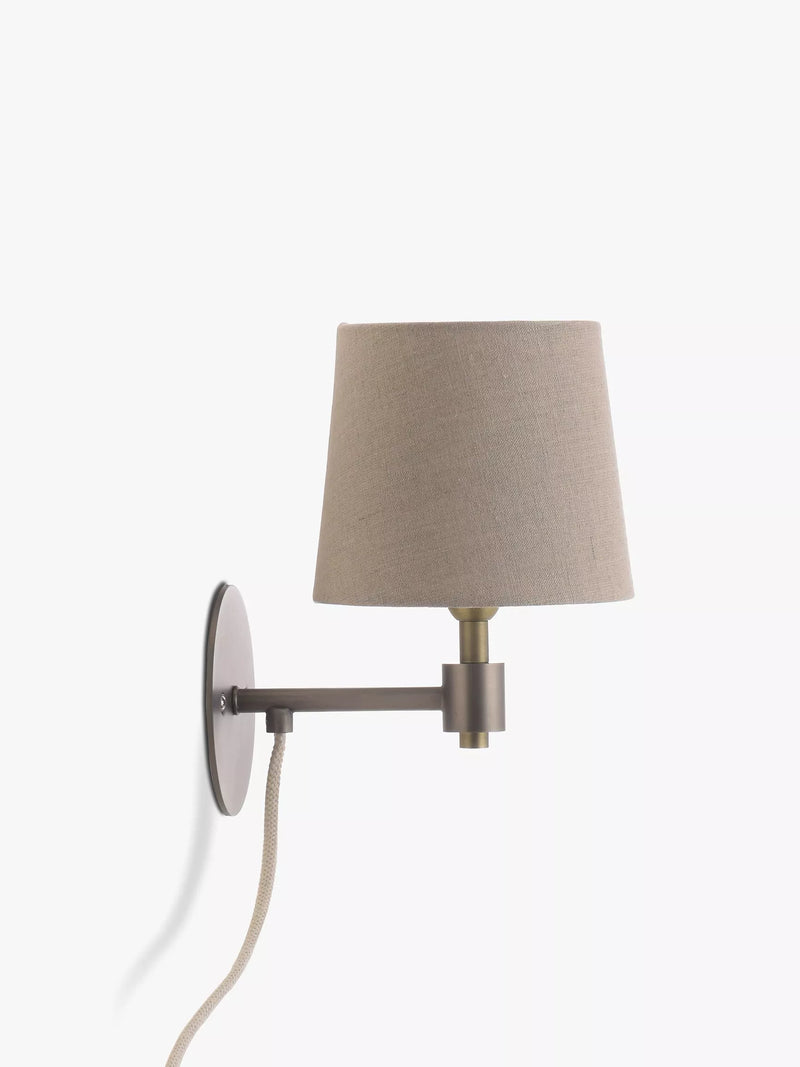 John Lewis Ansel antique pewter wall light - British product