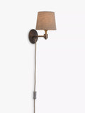 John Lewis Ansel antique pewter wall light - British product