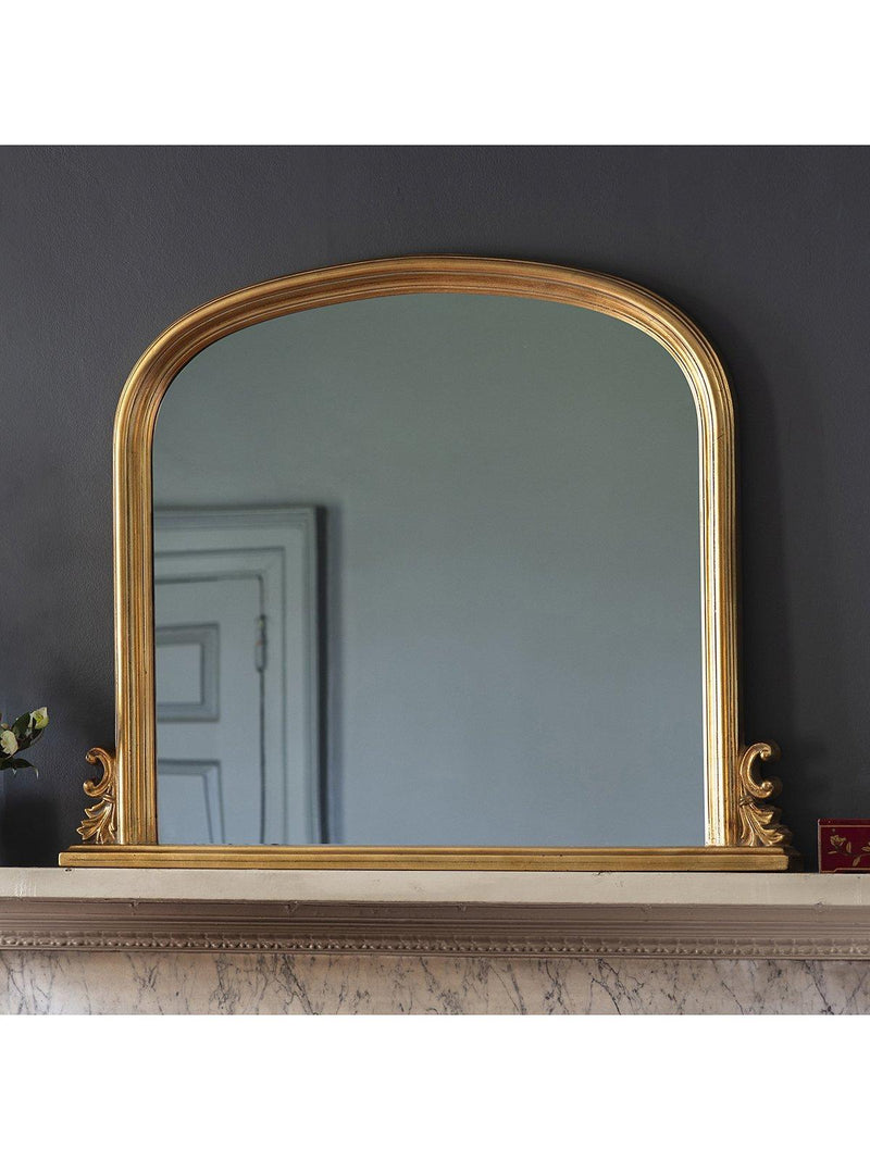 Gallery Direct Thornby overmantel mirror 94x118cm, imported from the UK