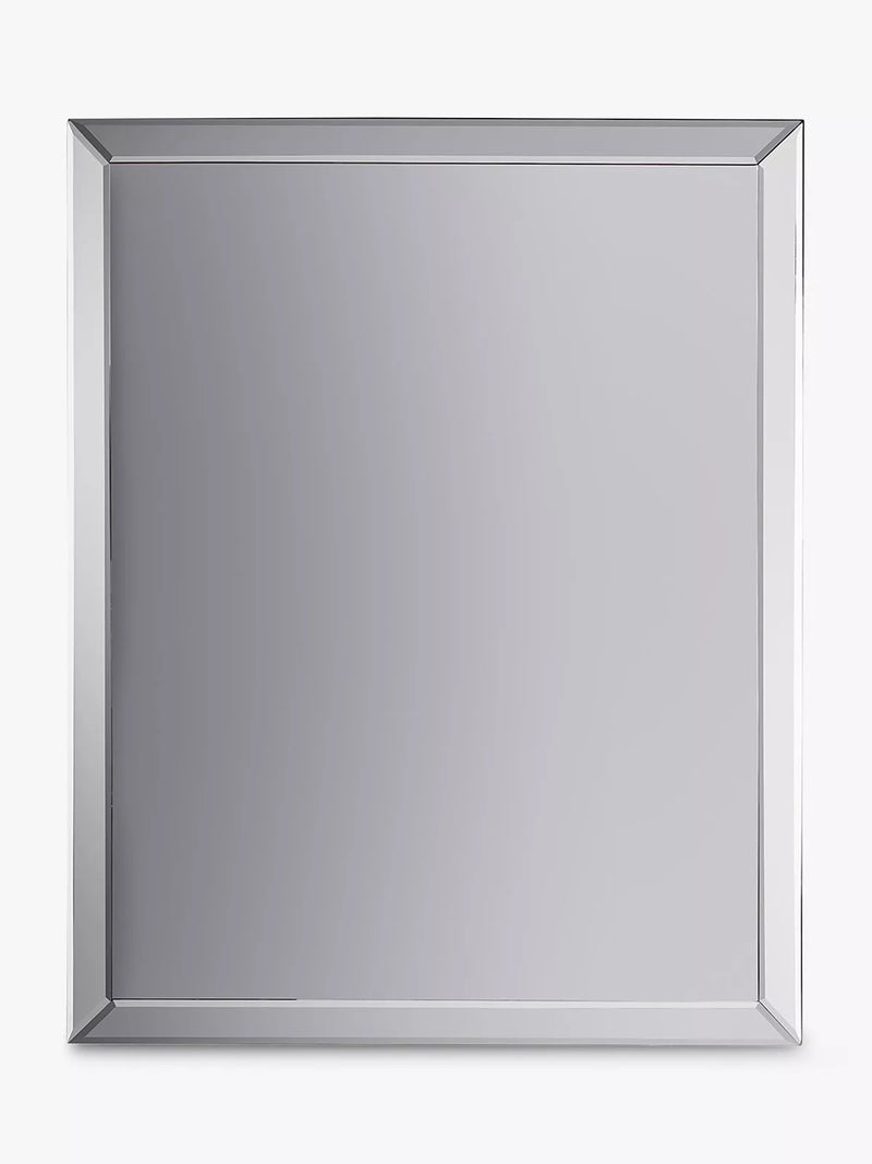 Gallery Direct Luna Rectangular Glass Frame Wall Mirror, Clear, 112 x 86.5cm