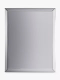 Gallery Direct Luna Rectangular Glass Frame Wall Mirror, Clear, 112 x 86.5cm