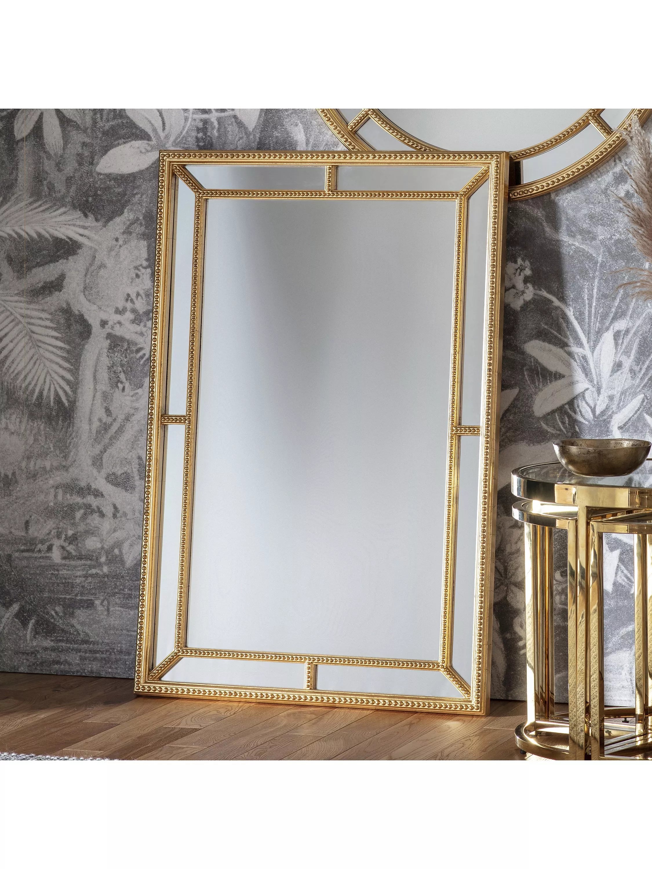 Gallery Direct Sinatra decorative wall mirror gold 121x80cm, imported from the UK