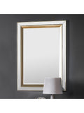 Gallery Direct gold rectangular wall mirror 109.5x79cm (British brand)