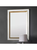 Gallery Direct gold rectangular wall mirror 109.5x79cm (British brand)