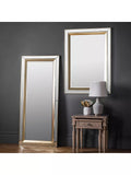 Gallery Direct gold rectangular wall mirror 109.5x79cm (British brand)
