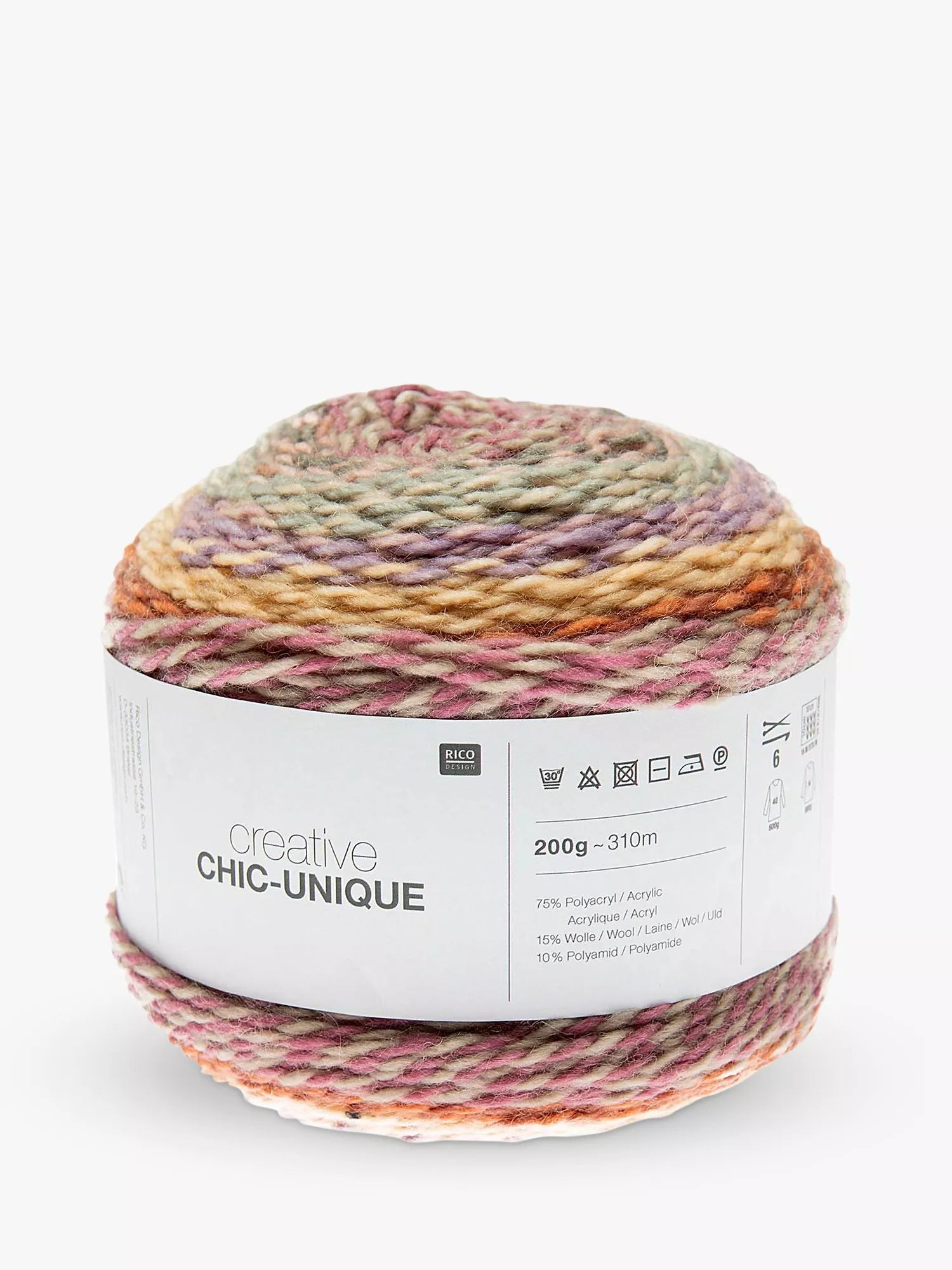 Rico Design Creative Chic Unique Yarn 200g, imported from the UK