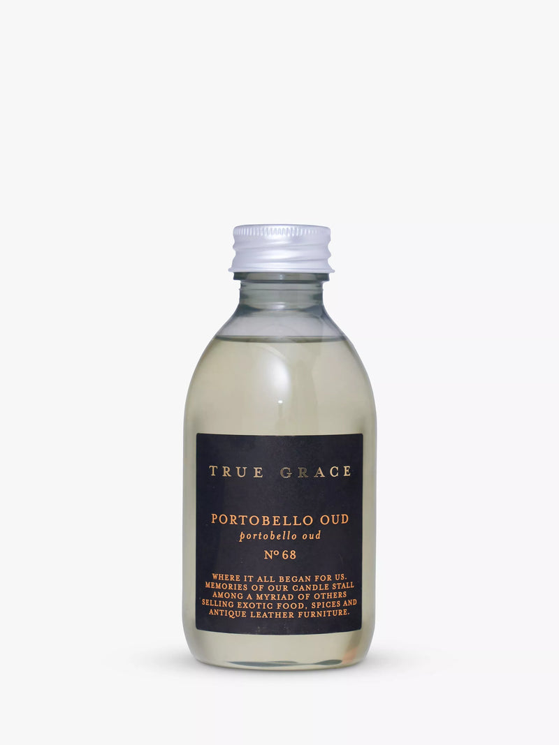 True Grace Portobello Oud diffuser refill 200ml, UK version