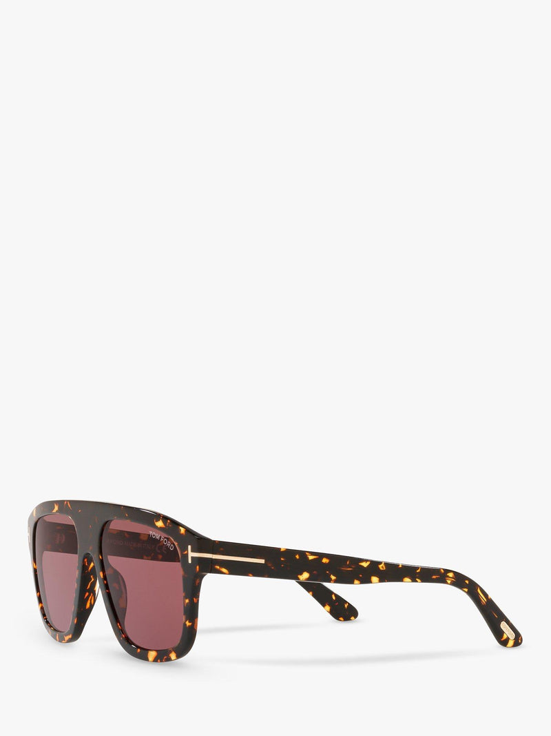 TOM FORD Thor rectangular sunglasses brown 56mm, UK version