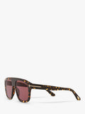 TOM FORD Thor rectangular sunglasses brown 56mm, UK version