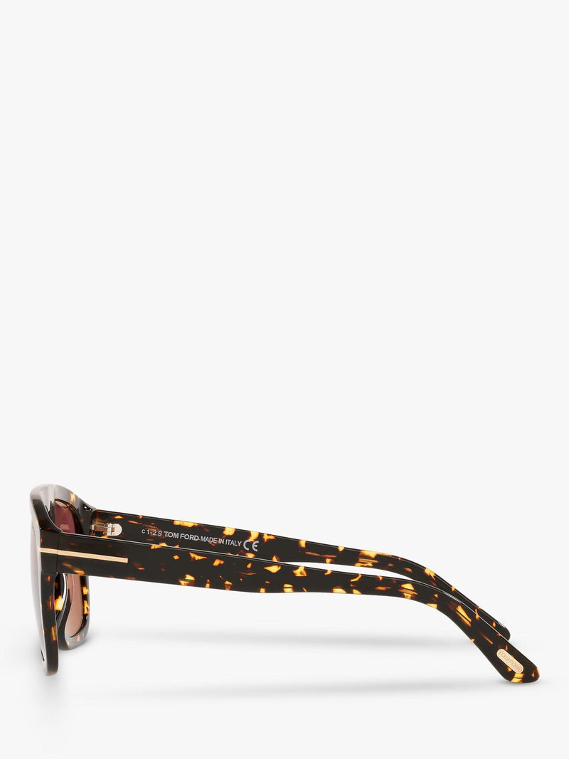TOM FORD Thor rectangular sunglasses brown 56mm, UK version