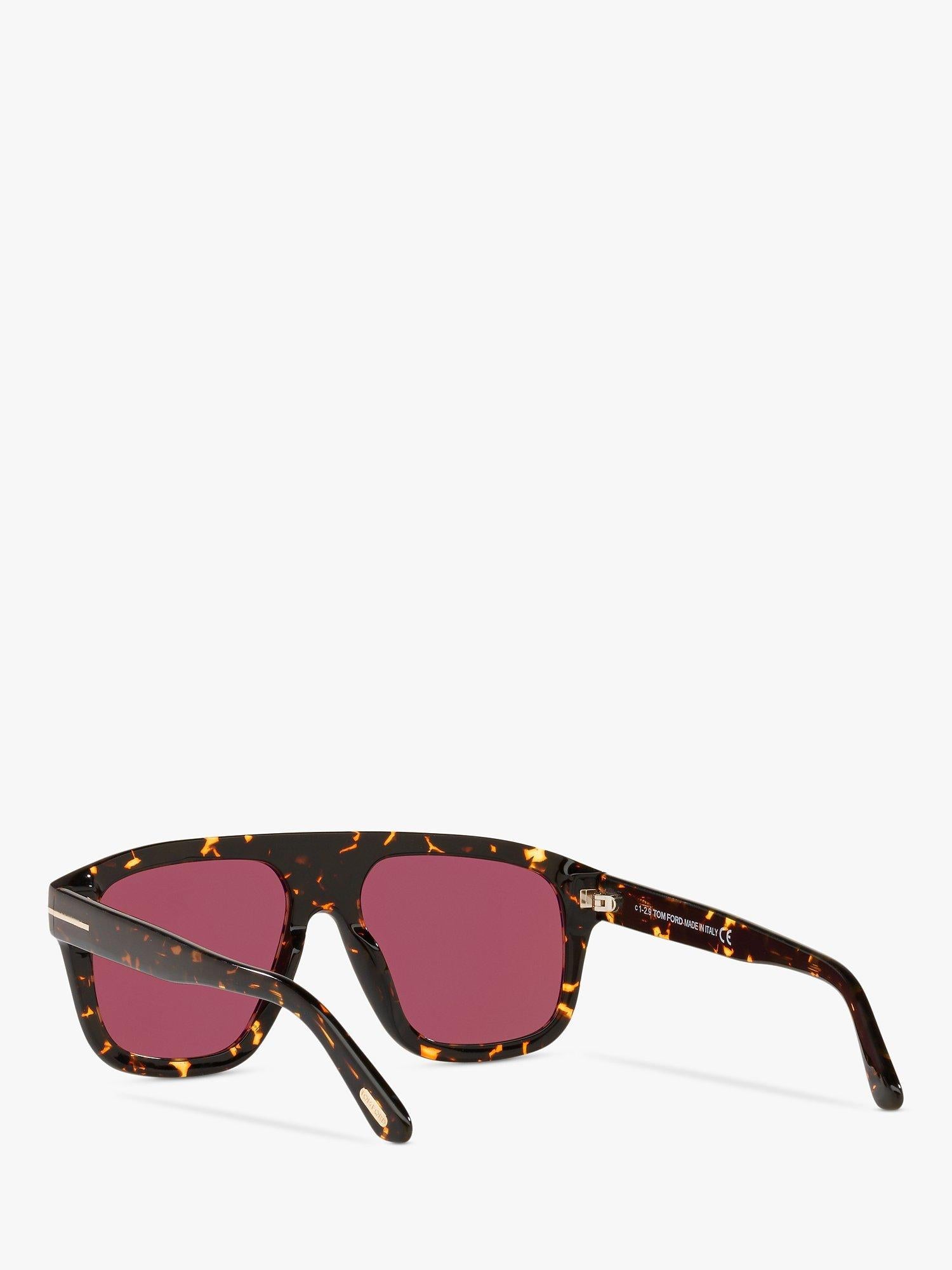 TOM FORD Thor rectangular sunglasses brown 56mm, UK version