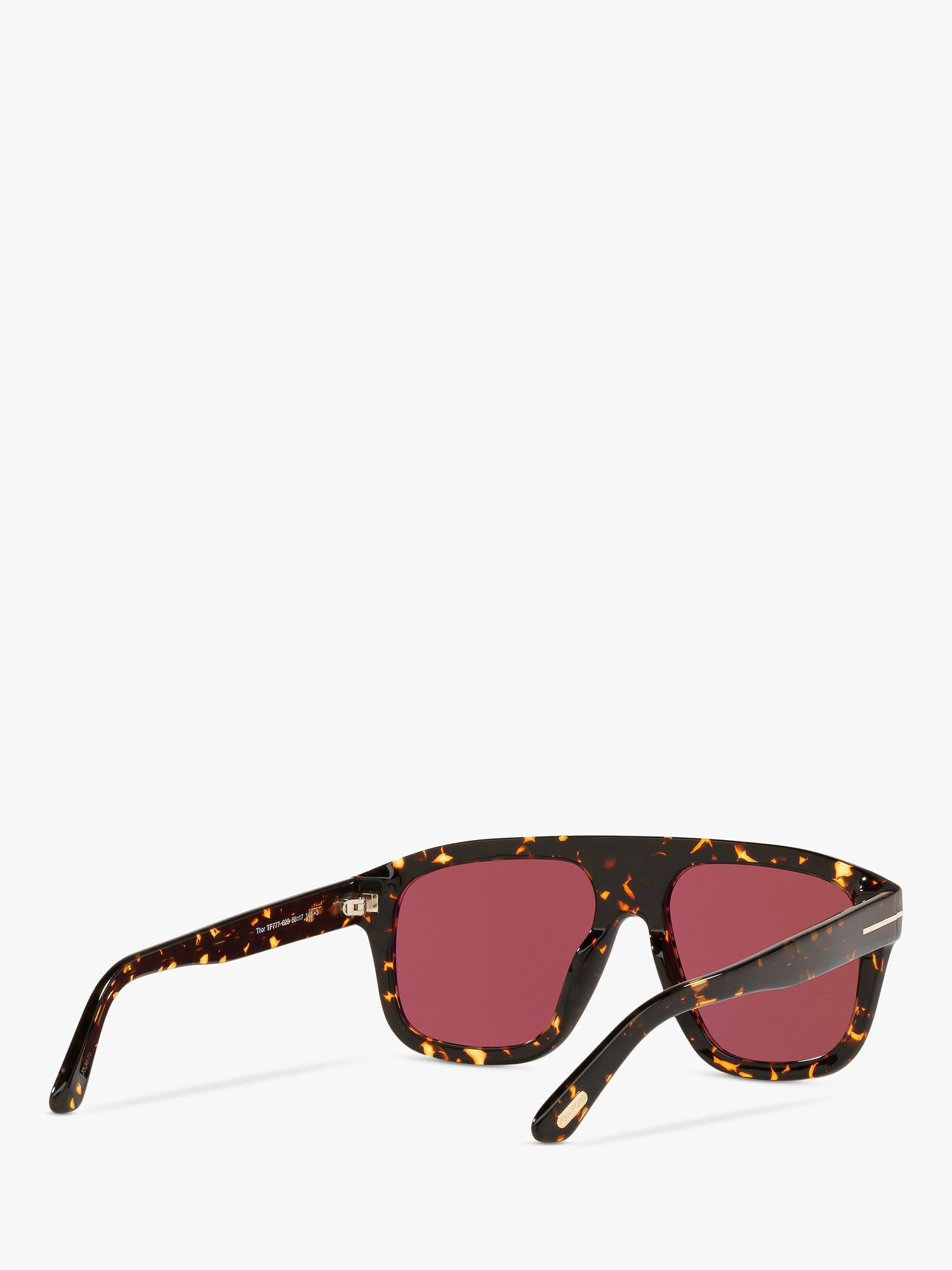 TOM FORD Thor rectangular sunglasses brown 56mm, UK version