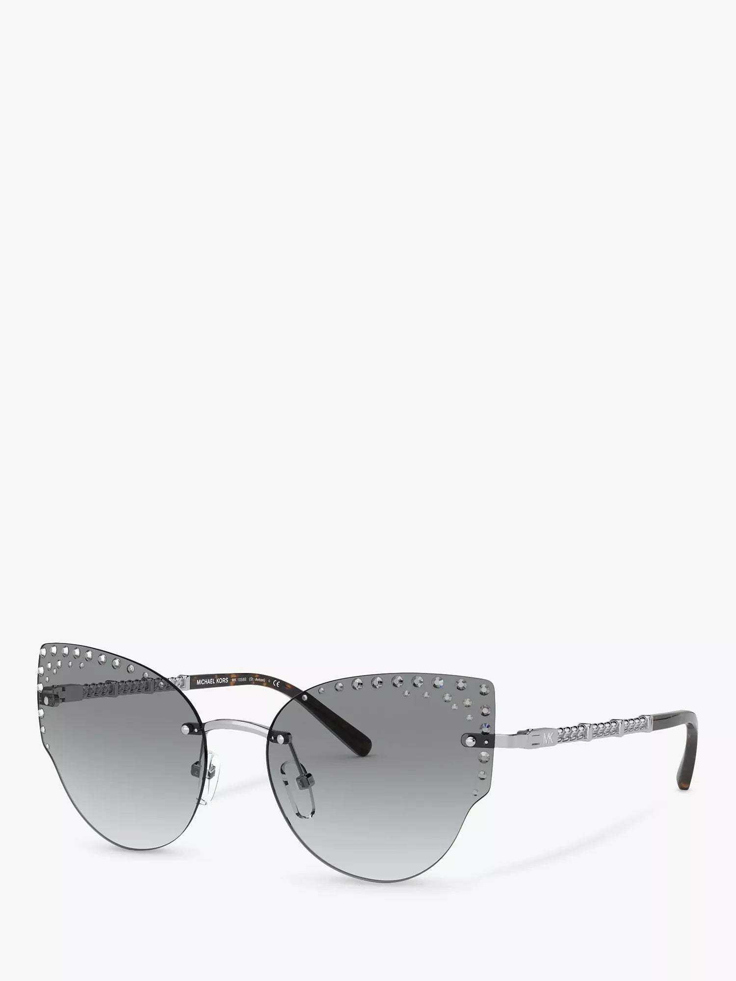 Michael Kors cat's eye sunglasses silver gradient lens - British product