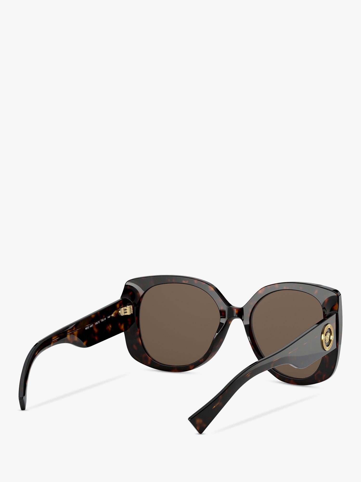 Versace women's square sunglasses black acetate 56mm - British product