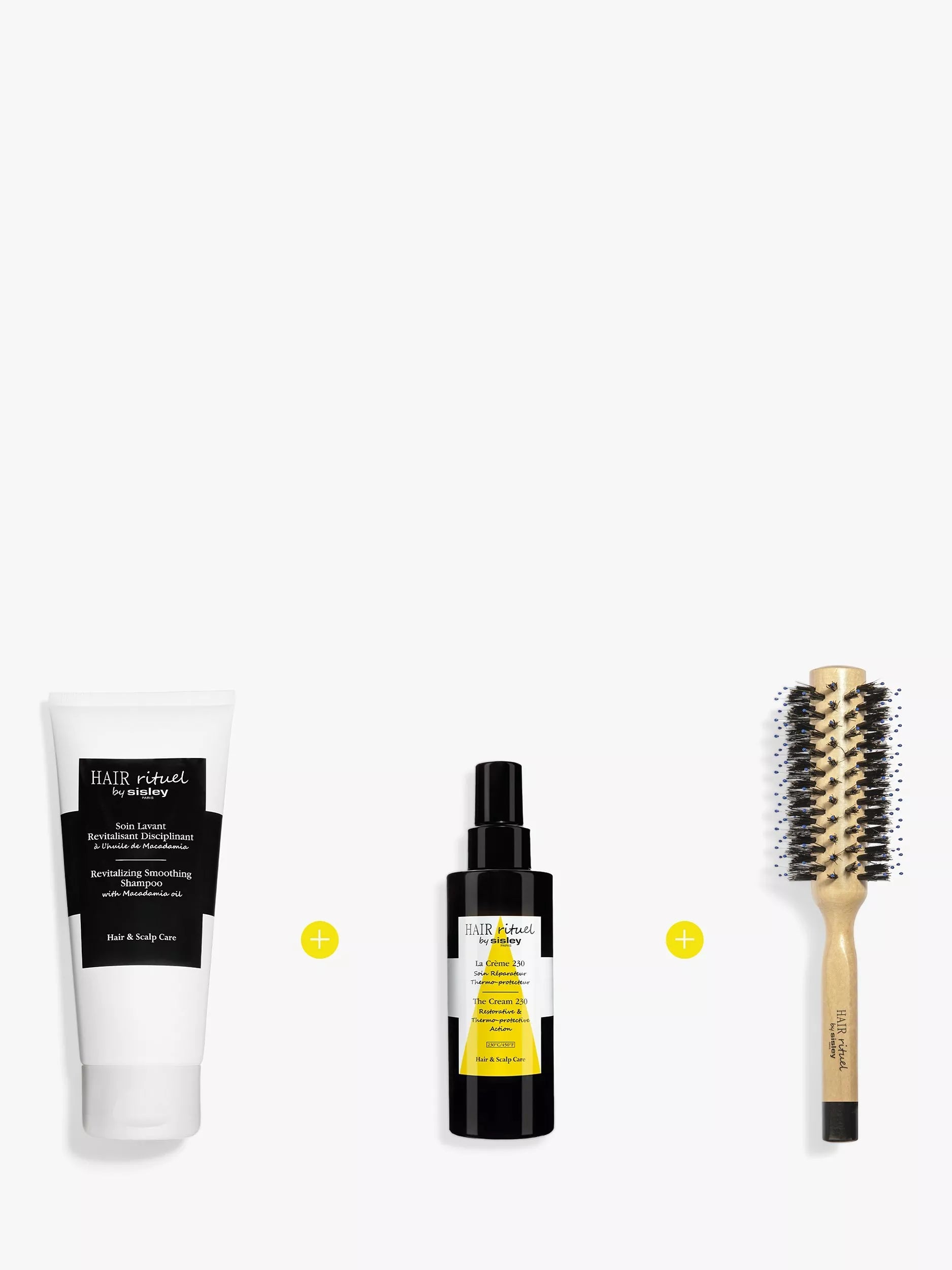 Sisley-Paris Hair Rituel round hairbrush curly thick hair (British brand)