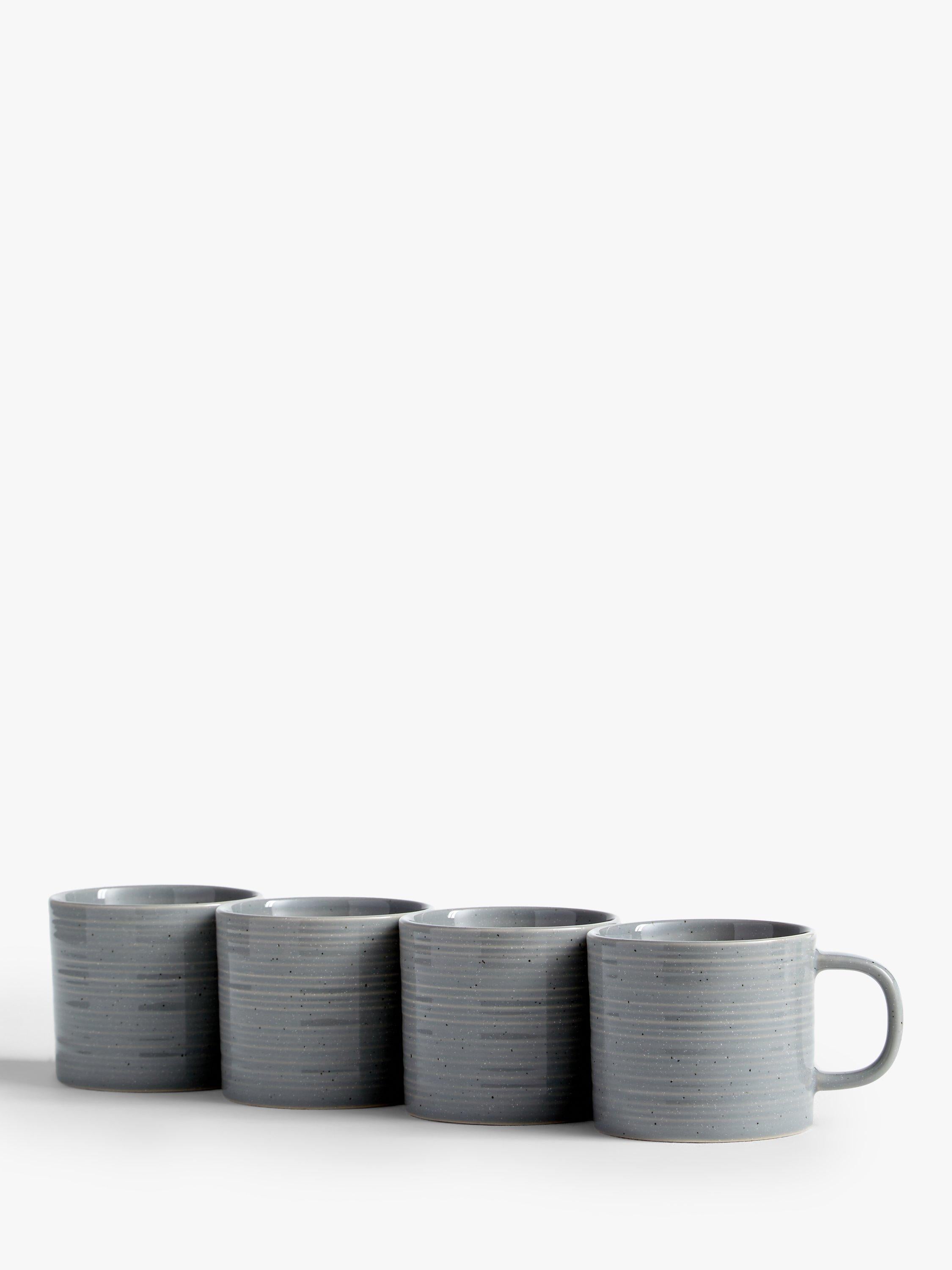 John Lewis speckle glaze coffee mugs set 4 260ml, imported from the UK