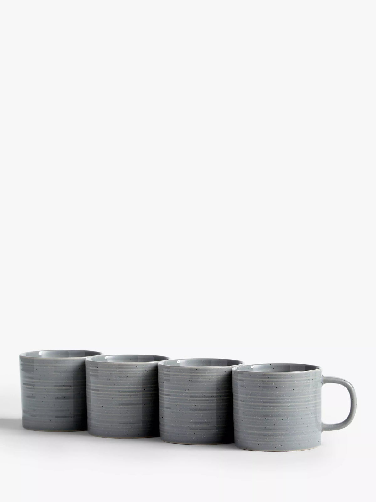 John Lewis speckle glaze coffee mugs set 4 260ml, imported from the UK