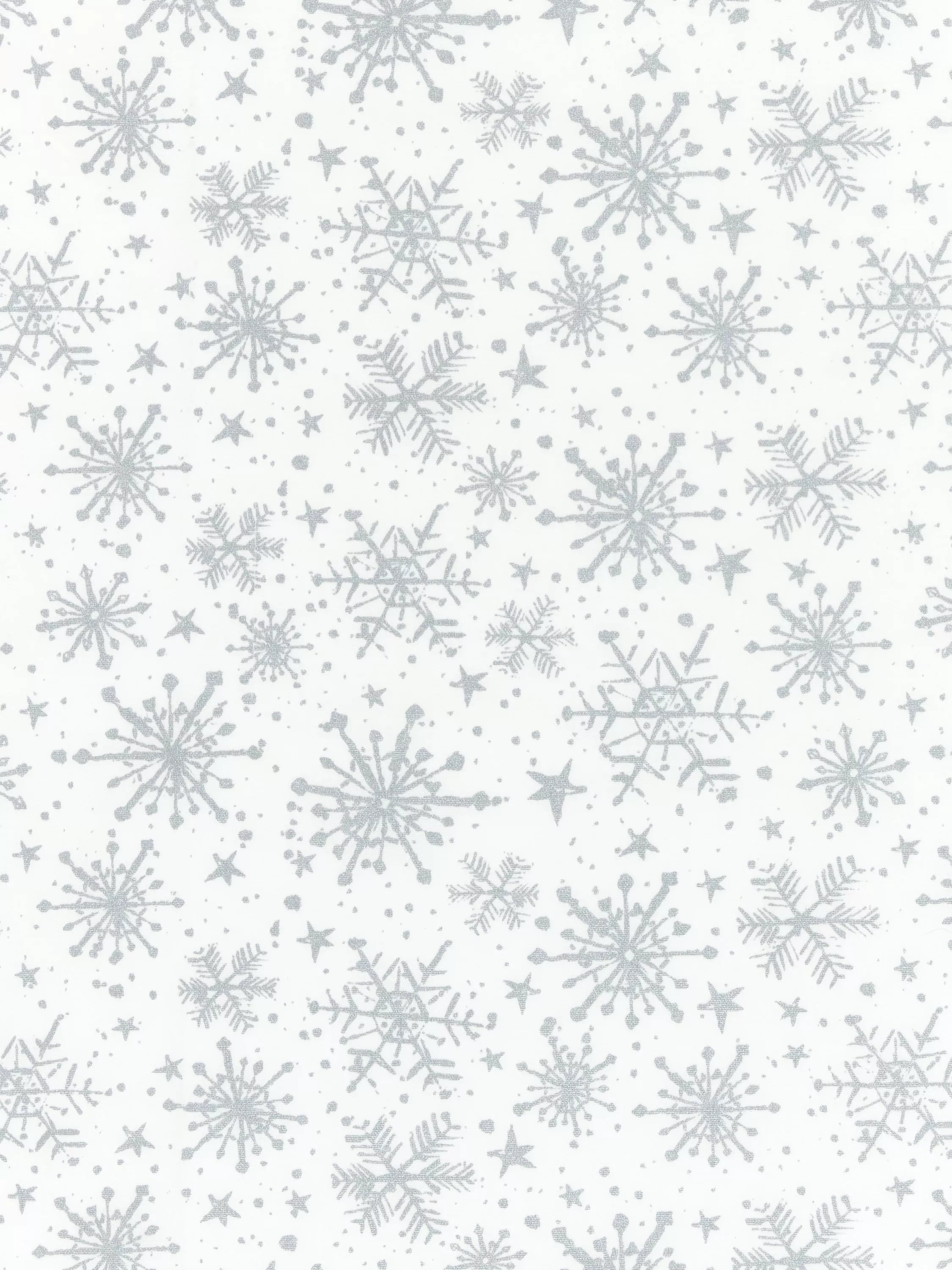 John Lewis silver snowflake PVC tablecloth fabric (British brand)