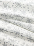 John Lewis silver snowflake PVC tablecloth fabric (British brand)
