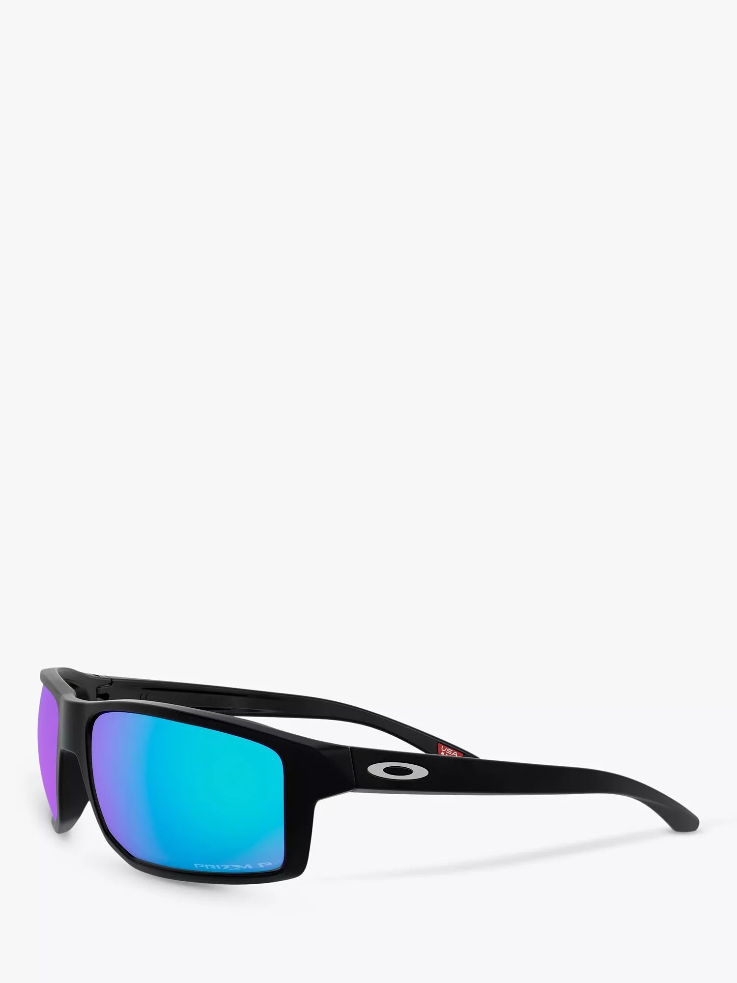 Oakley polarised square sunglasses matte black, UK version