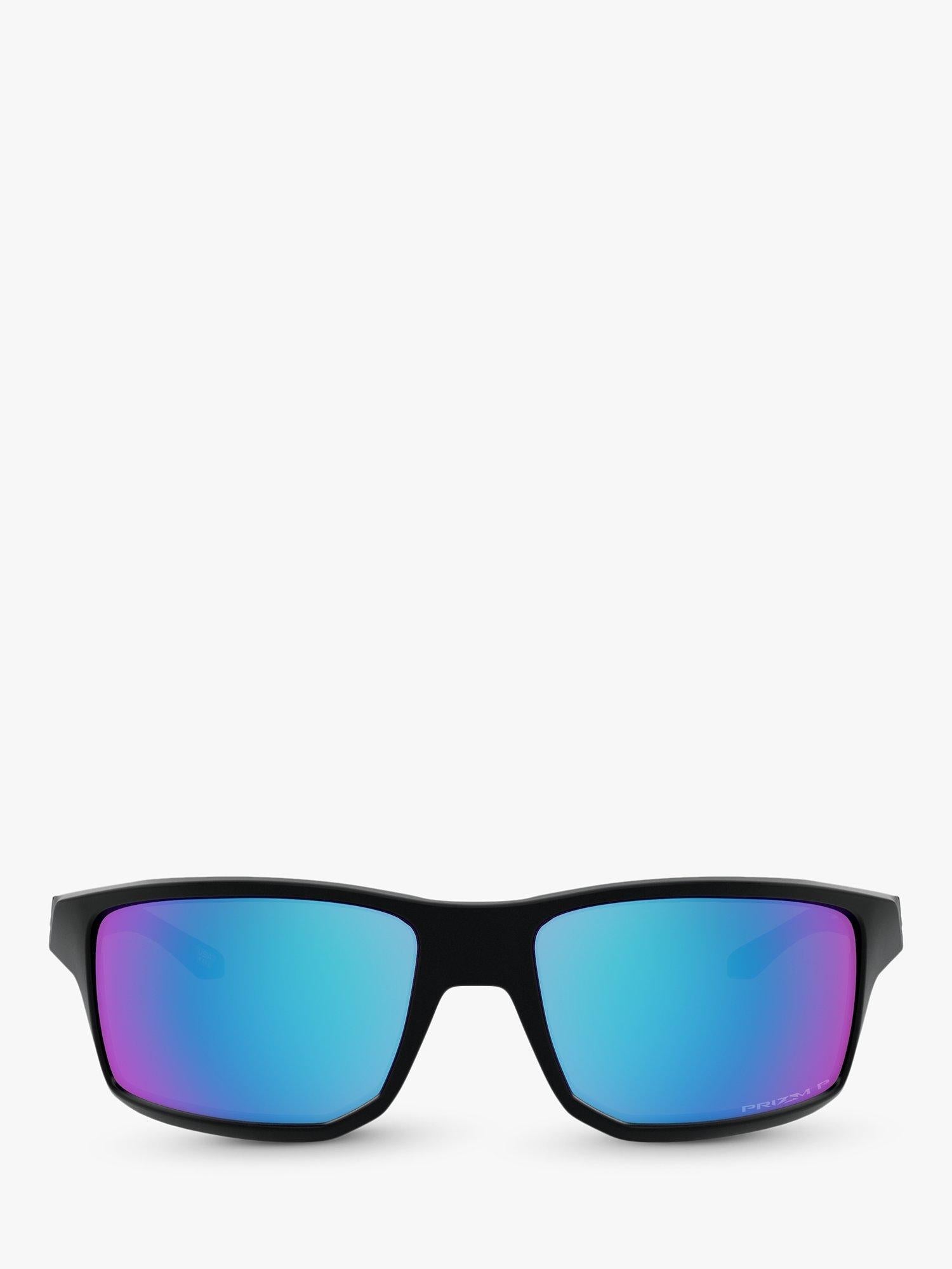 Oakley polarised square sunglasses matte black, UK version