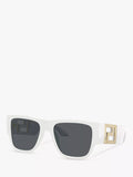 Versace men's rectangular sunglasses white frame 57mm (British brand)