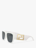 Versace men's rectangular sunglasses white frame 57mm (British brand)