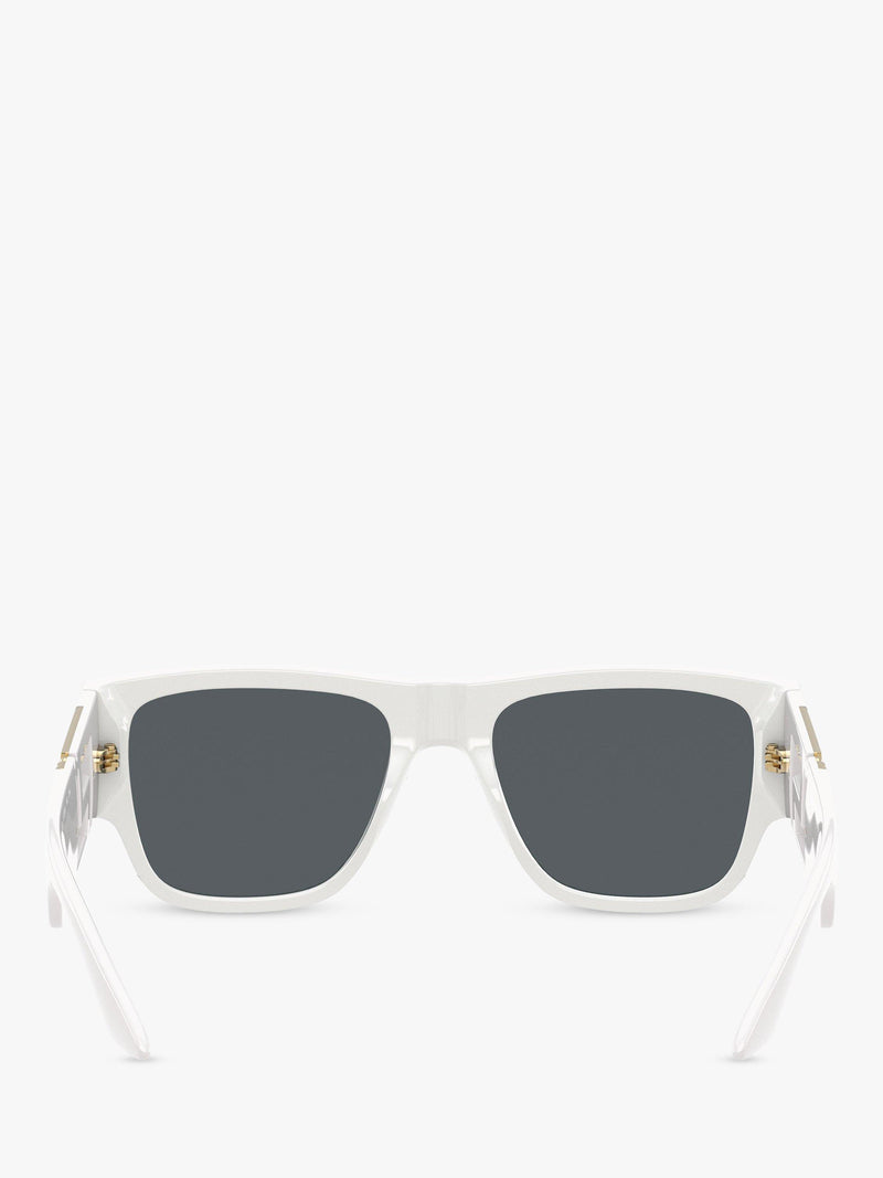 Versace men's rectangular sunglasses white frame 57mm (British brand)