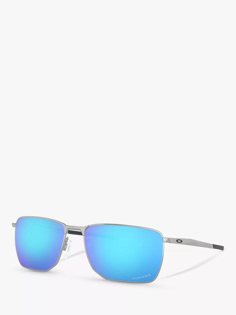 Oakley OO4142 Ejector Prizm rectangular sunglasses, imported from the UK