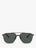 Giorgio Armani AR6110 square sunglasses black metal frame - UK version