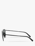 Giorgio Armani AR6110 square sunglasses black metal frame - UK version