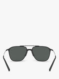 Giorgio Armani AR6110 square sunglasses black metal frame - UK version