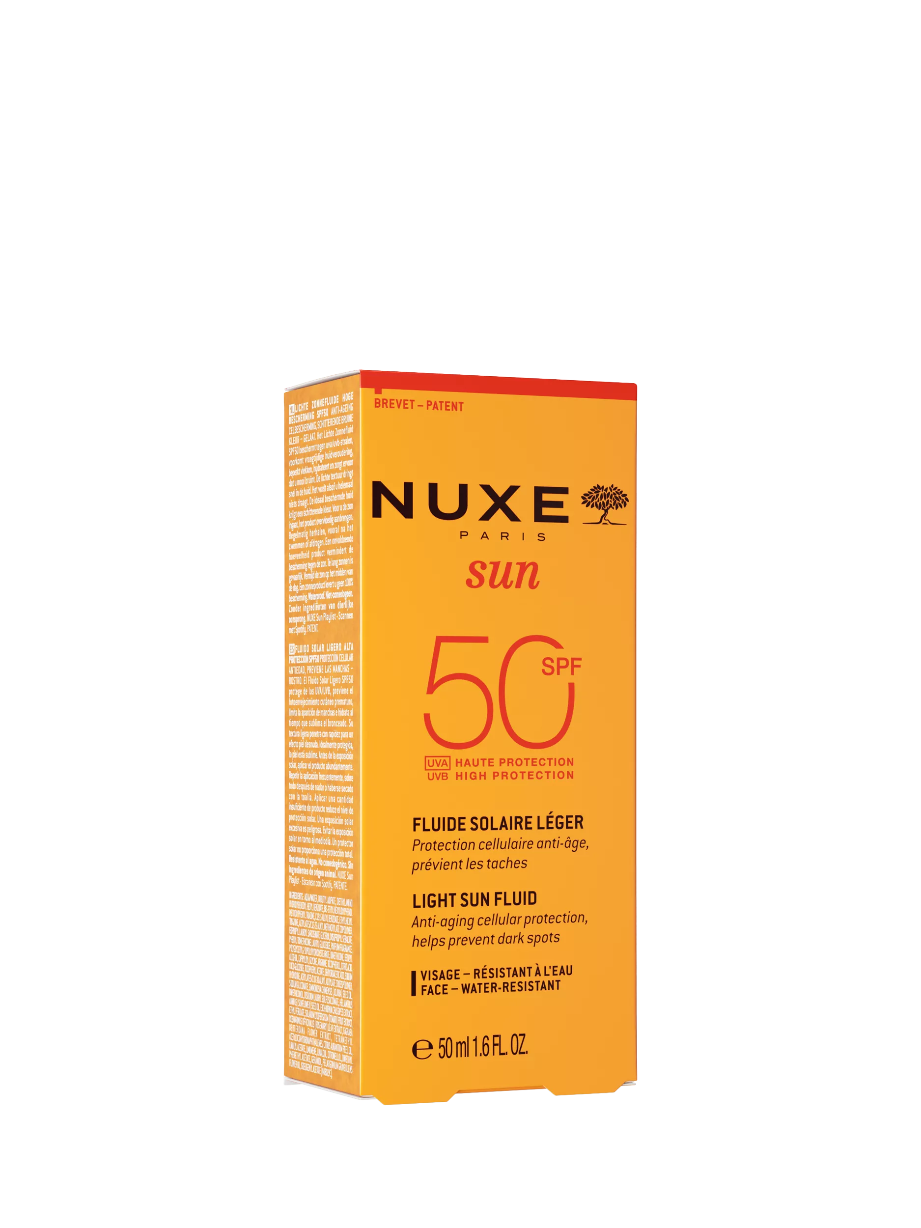 NUXE sun fluid SPF 50 50ml, imported from the UK