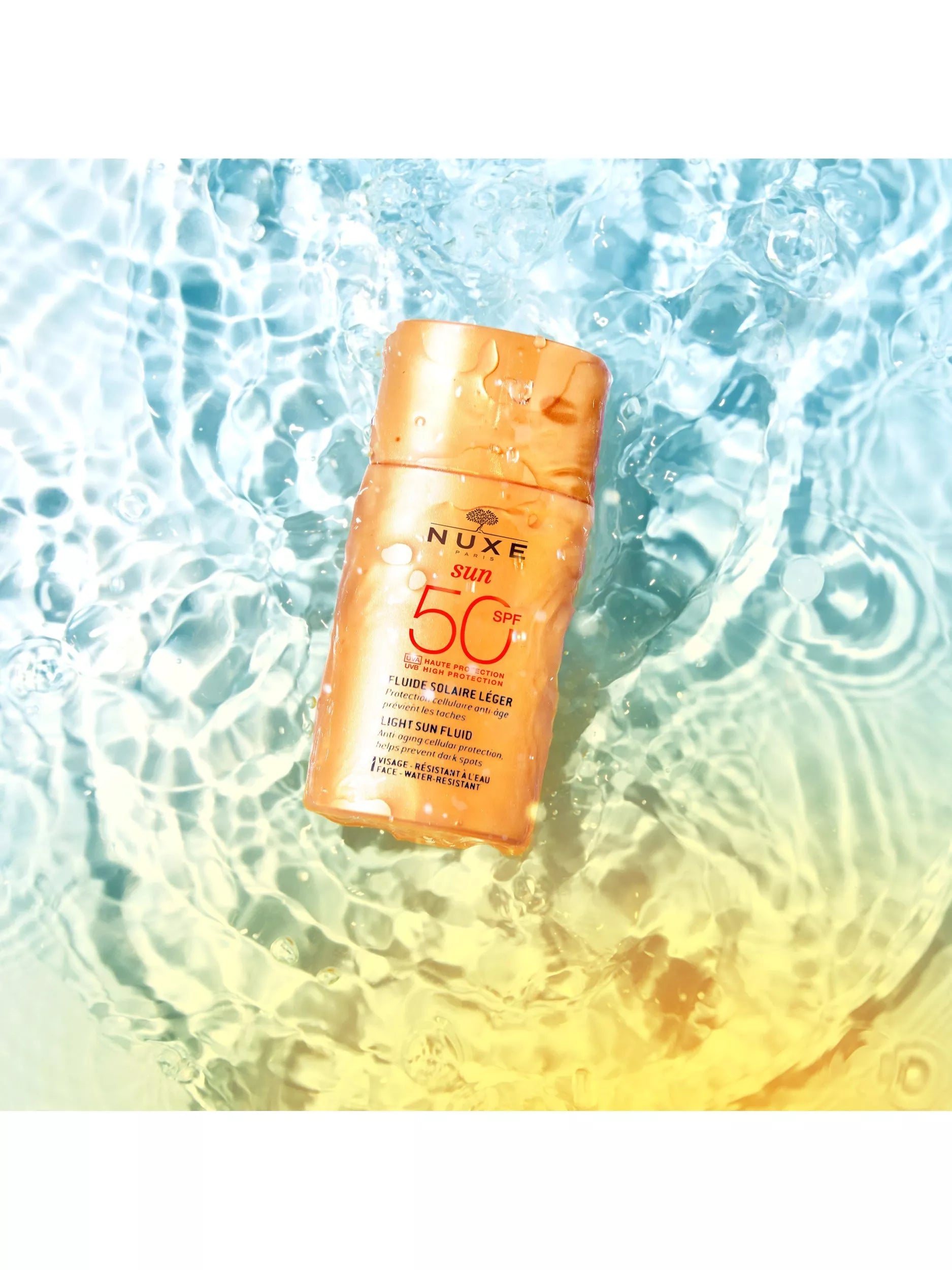 NUXE sun fluid SPF 50 50ml, imported from the UK
