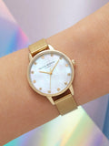 Olivia Burton women's crystal mesh watch 30mm, UK version