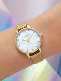 Olivia Burton women's crystal mesh watch 30mm, UK version