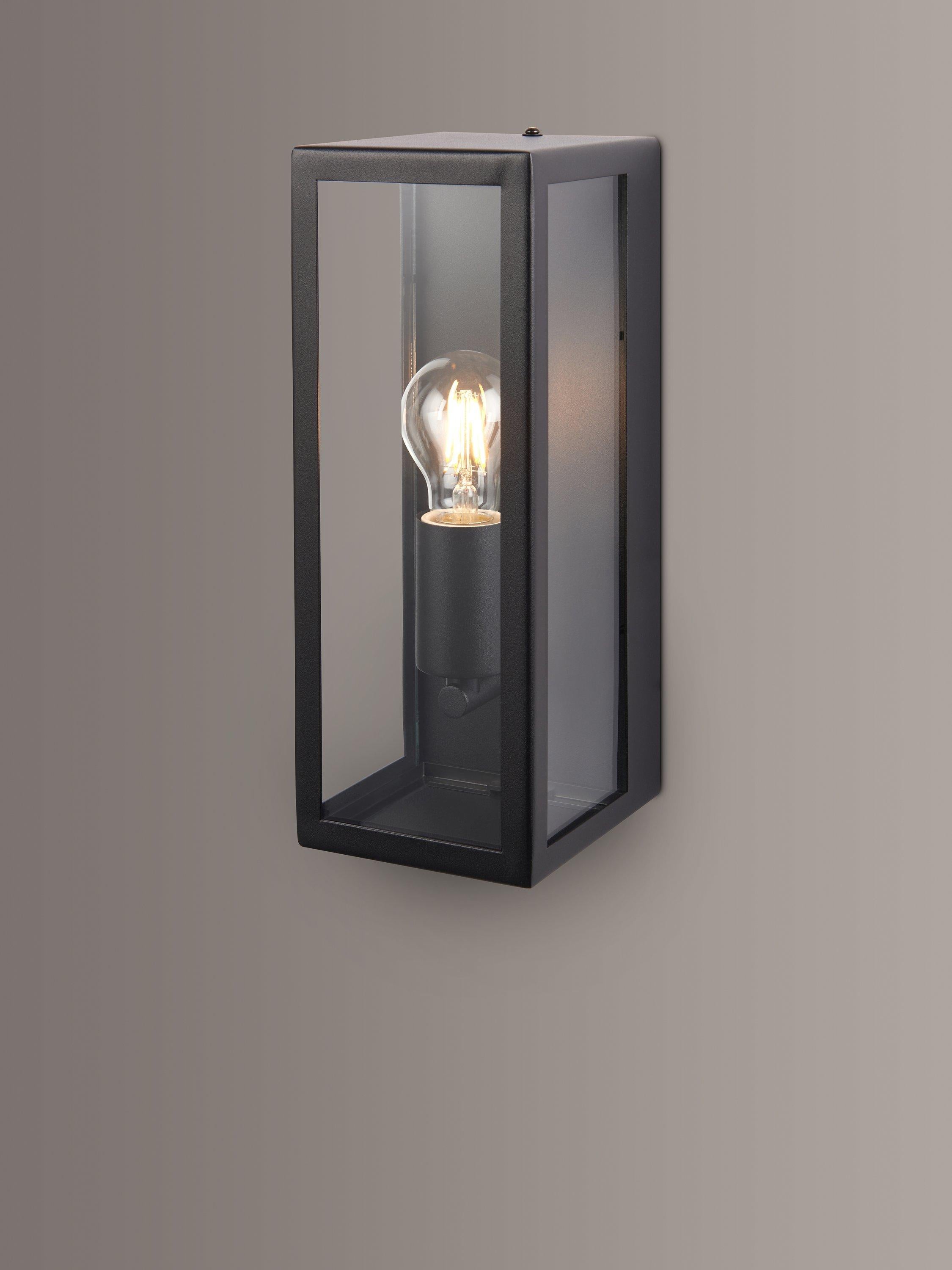John Lewis Potter outdoor wall light black 32cm high (British brand)