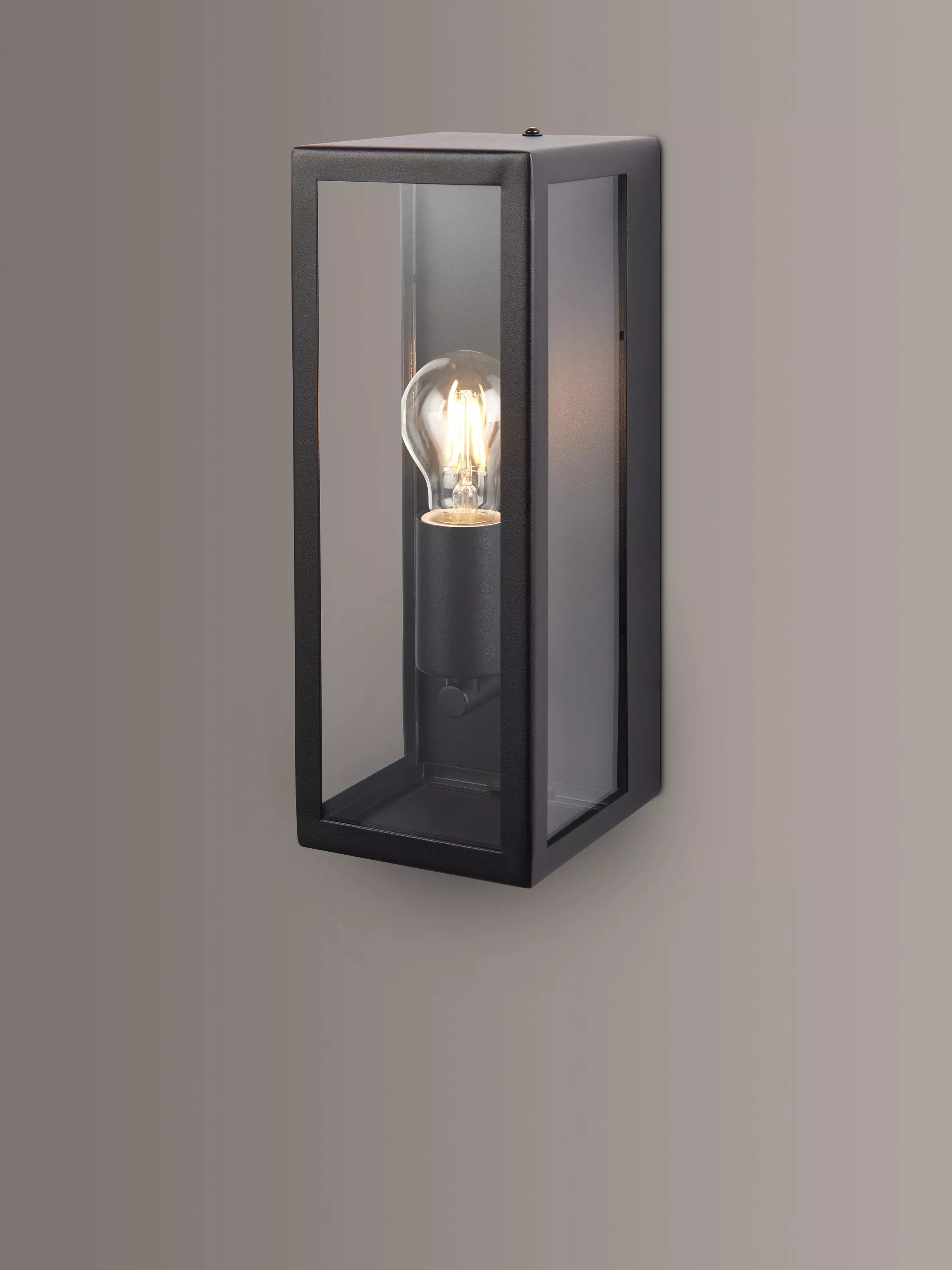 John Lewis Potter outdoor wall light black 32cm high (British brand)