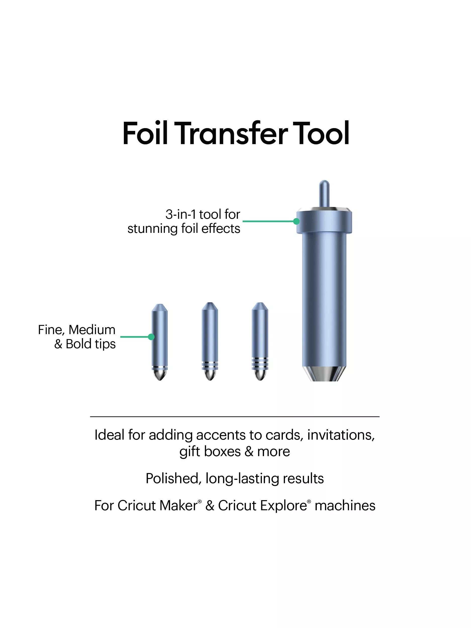 Cricut foil transfer tool and tips kit - British product