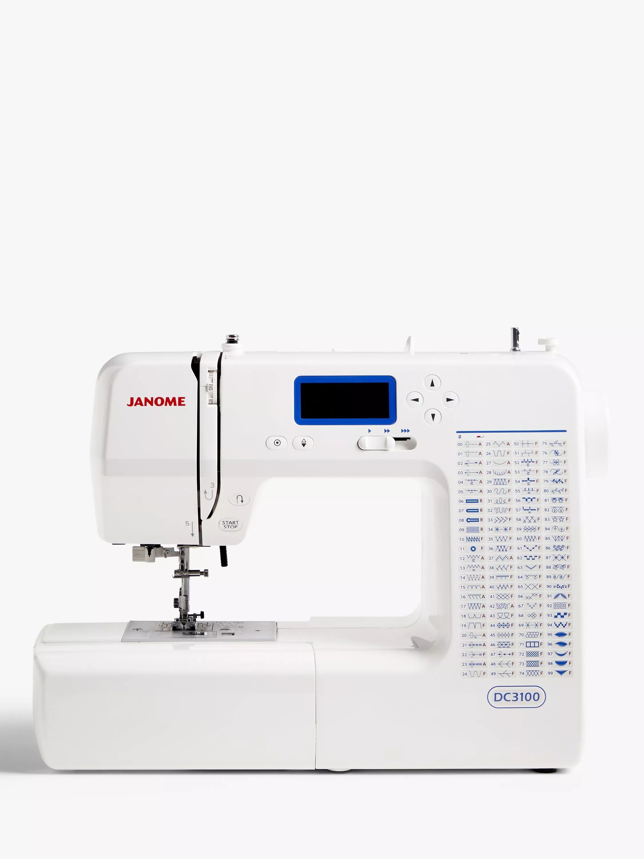 Janome DC3100 computerised sewing machine, UK version
