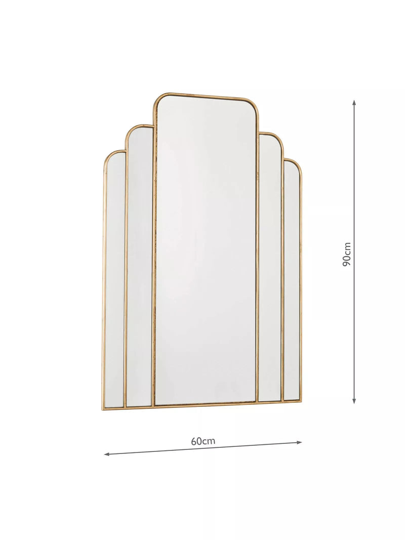 Där Skovgaard gold wall mirror 90 x 60cm - British product