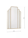 Där Skovgaard gold wall mirror 90 x 60cm - British product