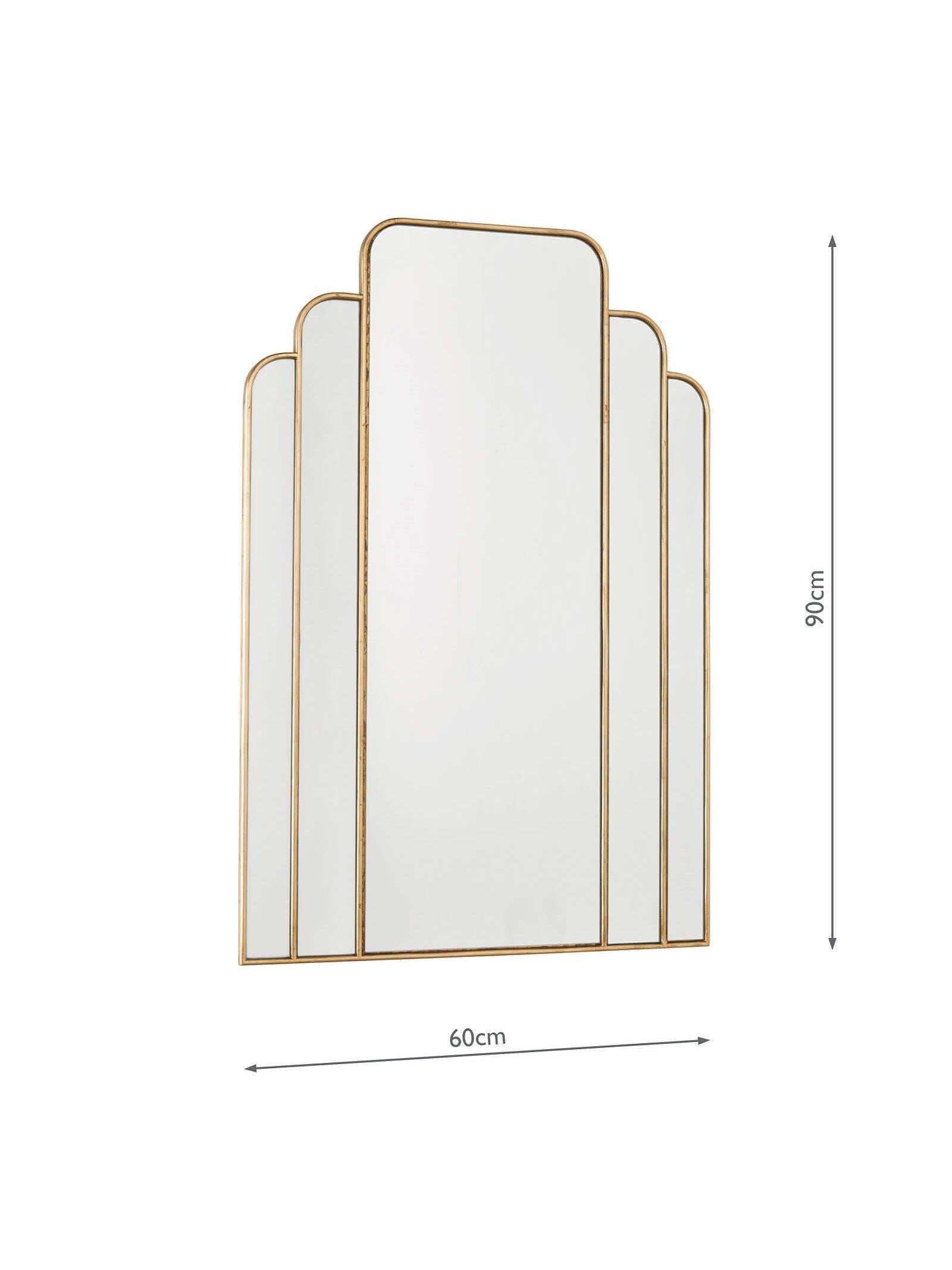 Där Skovgaard gold wall mirror 90 x 60cm - British product