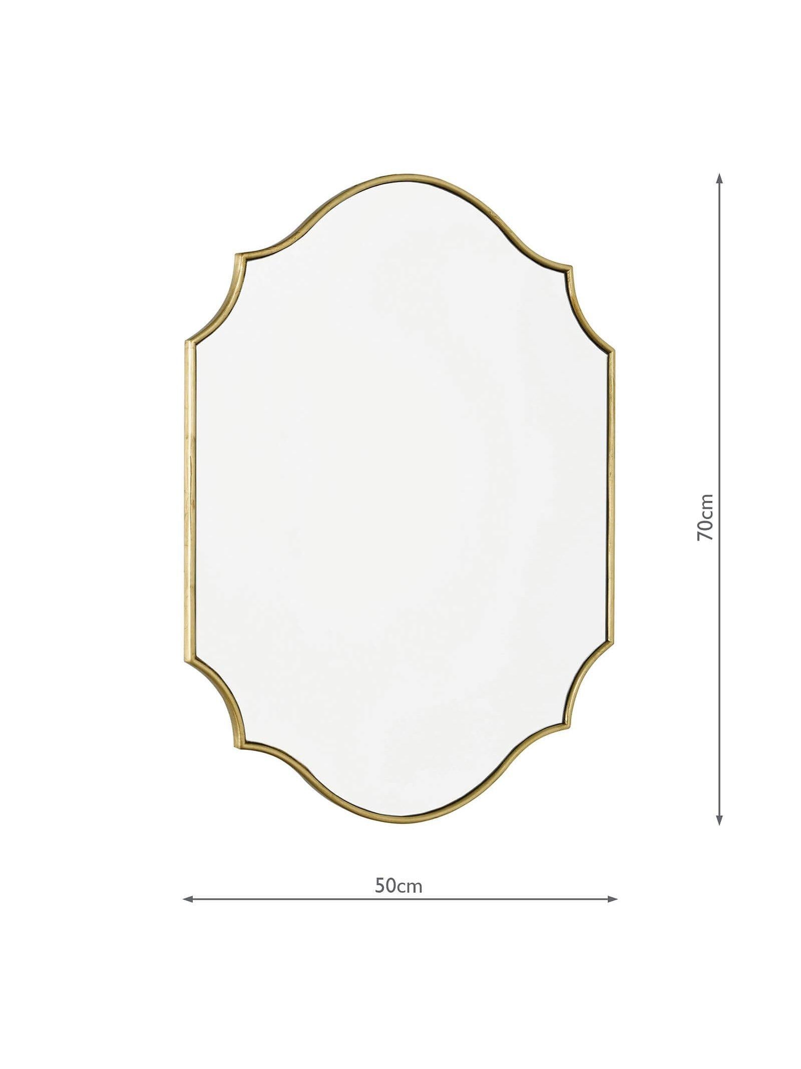 Där Ruggiero wall mirror gold 70x50cm (British brand)
