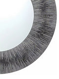 Där Neome round wall mirror 80cm grey silver, imported from the UK