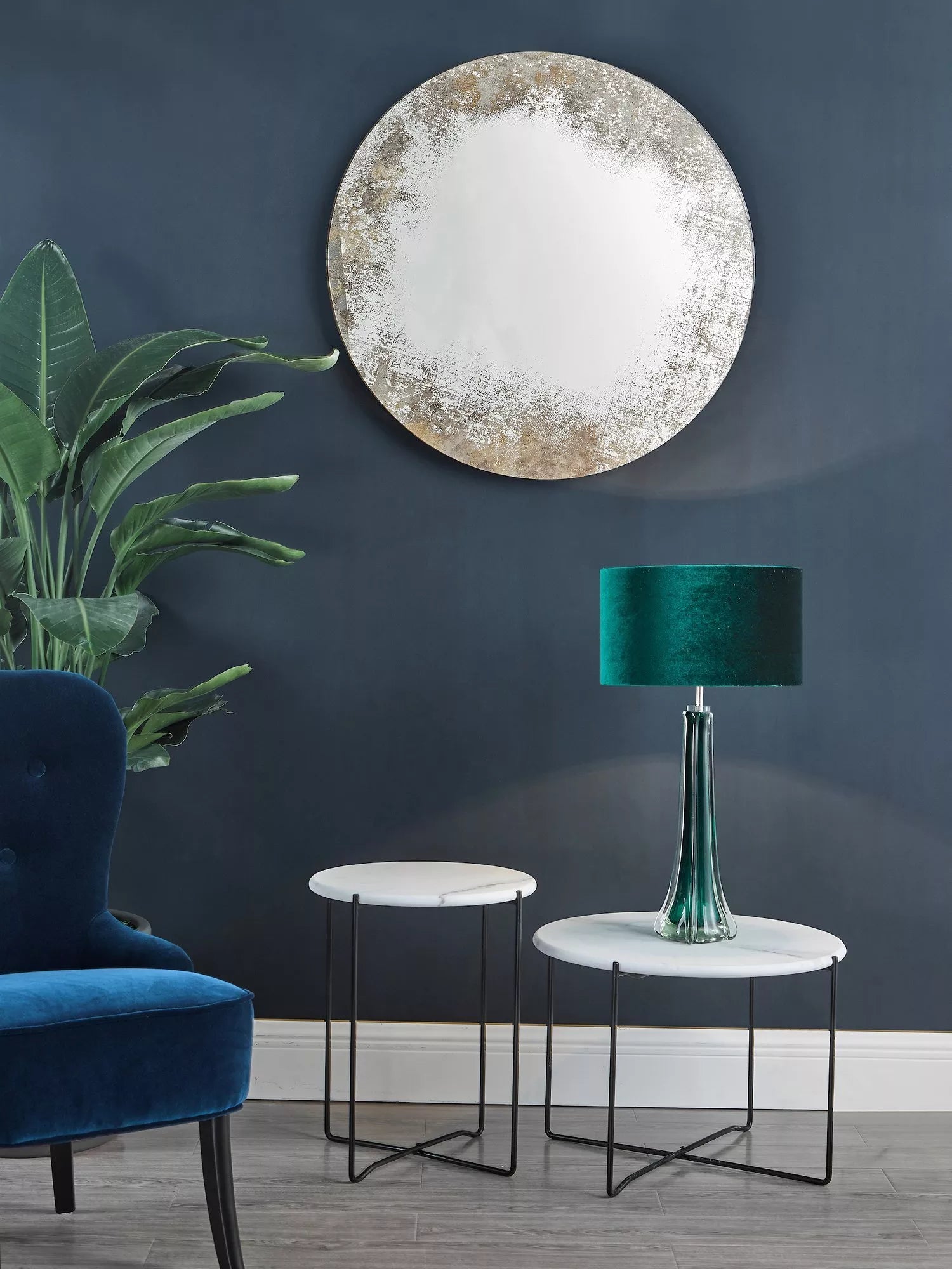Där Vixen round gold wall mirror 80cm - British product