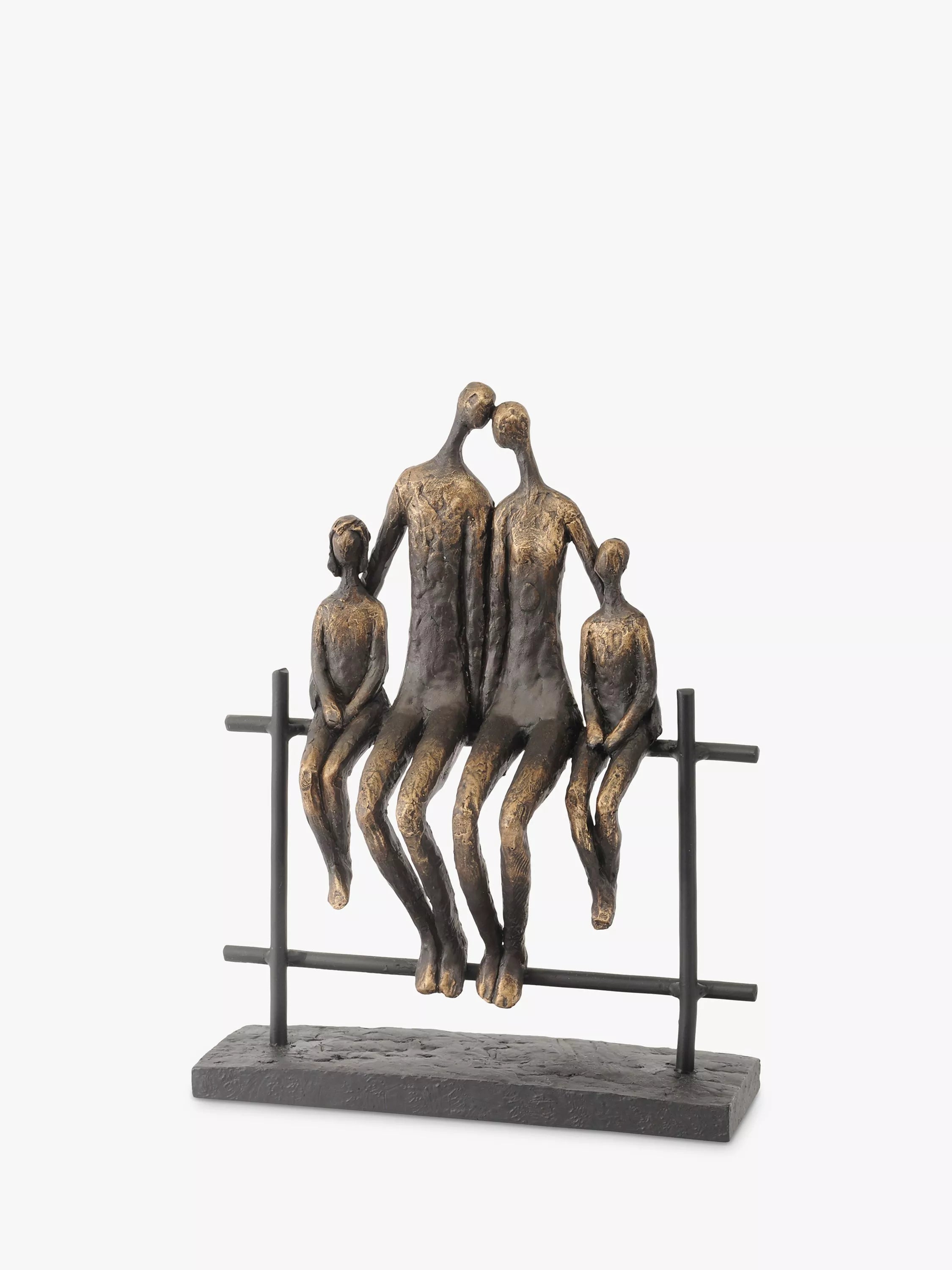 Libra Interiors sculpture antique bronze H31cm - British product