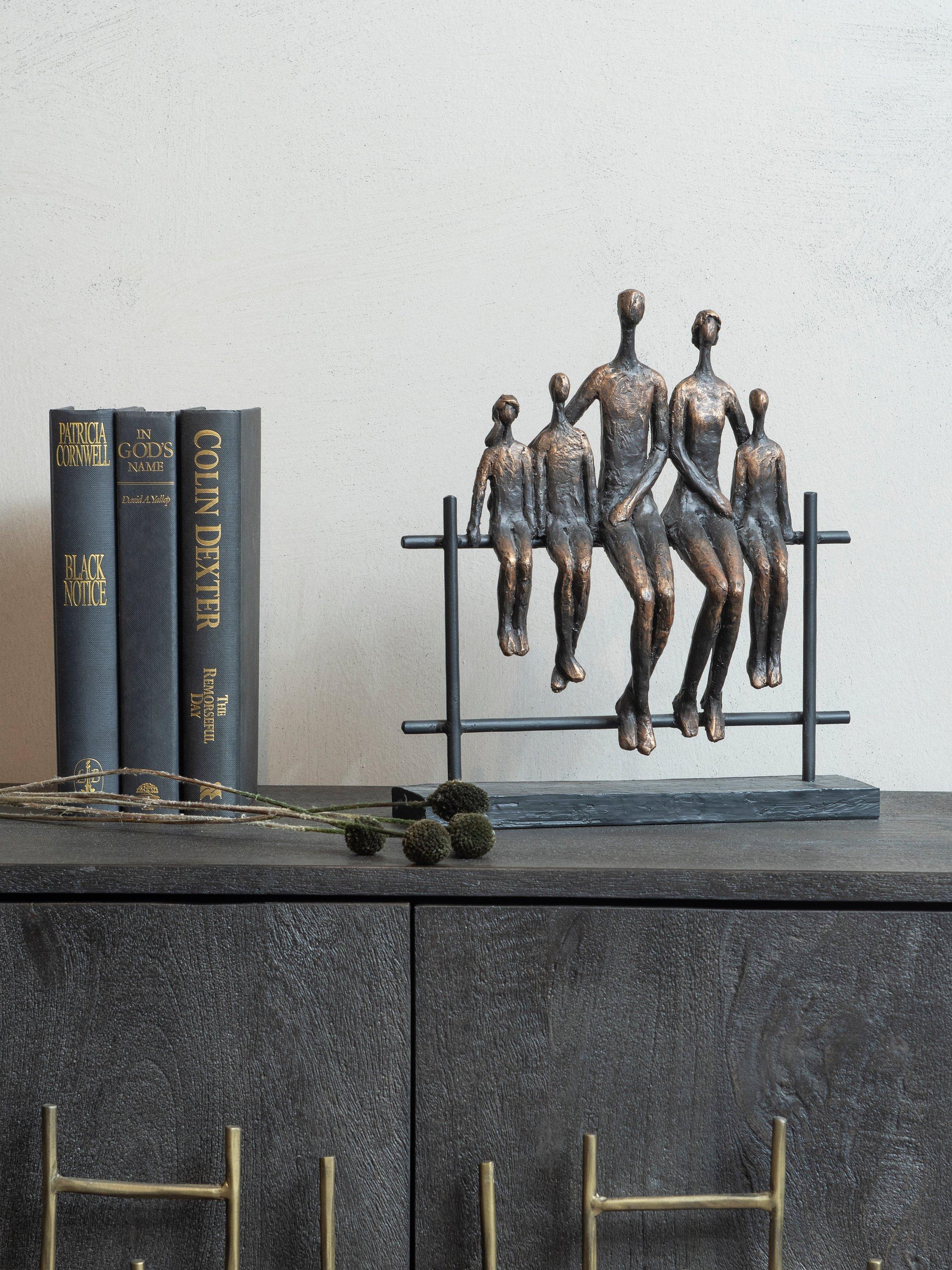 Libra Interiors Duxford bench family sculpture - British product