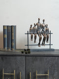 Libra Interiors Duxford bench family sculpture - British product